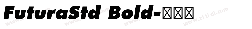 FuturaStd Bold字体转换